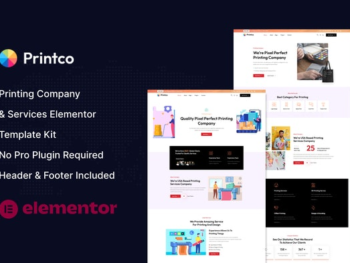 Printco – Printing Company & Services Elementor Template Kit