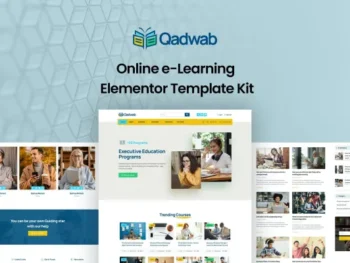 Qadwab – Online e-Learning Elementor Template Kit