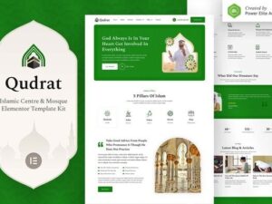 Qudrat – Islamic Center & Mosque Elementor Template Kit