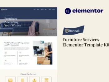 Rancak – Furniture Services Elementor Template Kit