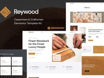 Reywood – Carpenter & Craftsman Elementor Template Kit