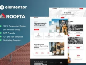 Roofta – Roofing Services Elementor Template Kit