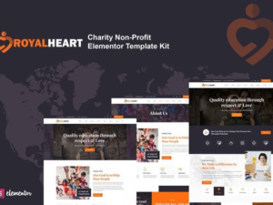 Royalheart – Nonprofit Charity Elementor Template Kit