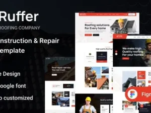 Ruffer Roof Construction Repair WordPress Theme