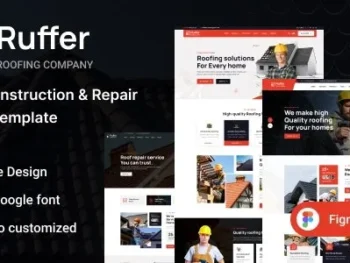 Ruffer Roof Construction Repair WordPress Theme