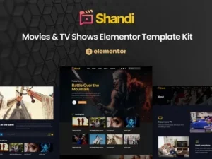 Shandi – Movies & TV Shows Elementor Template Kit