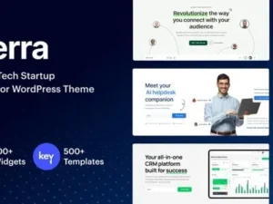 Sierra SaaS Tech Startup Elementor WordPress Theme