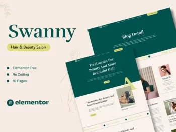 Swanny – Hair & Beauty Salon Elementor Template Kit