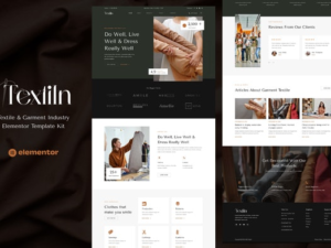 Textiln – Textile & Garment Industry Elementor Template Kit