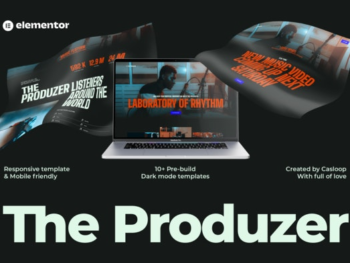 The Produzer – Music & Band Elementor Template Kit