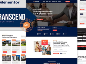 Transcend – Mortgage Lending Elementor Template Kit