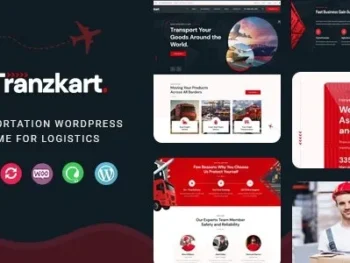 Tranzkart Transportation WordPress Theme for Logistics