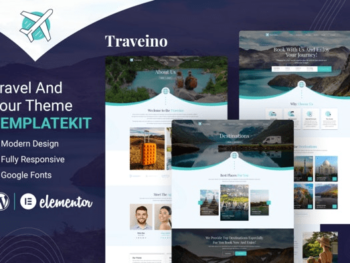 Traveino – Travel Agency Elementor Template Kit