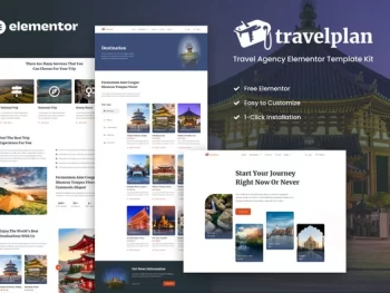 Travelplan – Tour & Travel Agency Elementor Template Kits