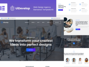 UiDevelop – Web Design Agency Elementor Template Kit