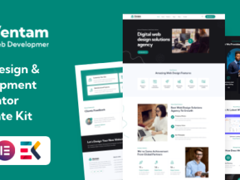 Ventam – Web Design Agency Elementor Template Kit