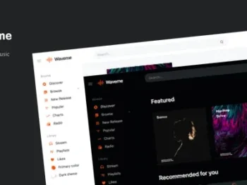 Waveme – Plataforma de Música WordPress Tema