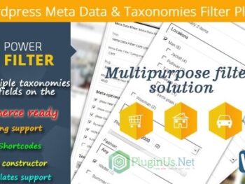 WordPress Meta Data Taxonomies Filter Plugin