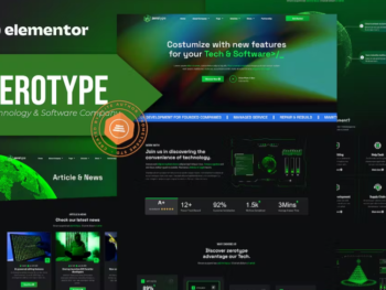 Zerotype — Technology and software company Elementor Template Kit