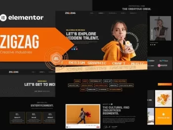 Zigzag – Creative Industries Elementor Template Kit