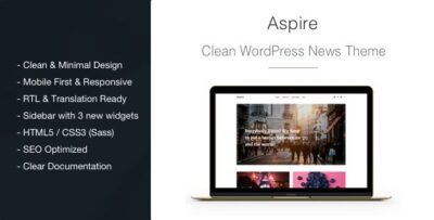 Aspire News & Magazine Clean WordPress Theme