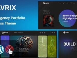 Avrix Agência Digital Portfolio WordPress Tema