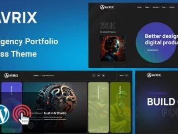 Avrix Agência Digital Portfolio WordPress Tema