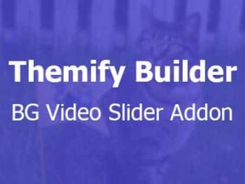 BG Video Slider Themify Builder Addon