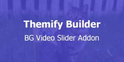 BG Video Slider Themify Builder Addon