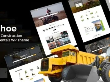 Backhoe Aluguel de Equipamentos de Construção WordPress Tema