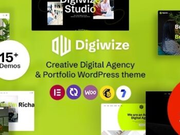 Digiwize Agência Digital & Portfolio Criativo WordPress Tema