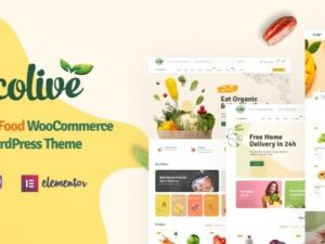 Ecolive Alimentos orgânicos WooCommerce WordPress Tema