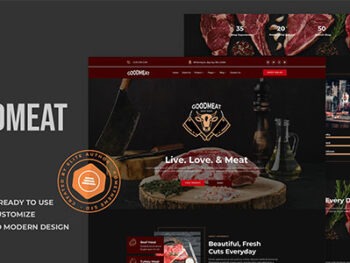 Goodmeat - Meat Shop & Butcher Elementor Template Kit