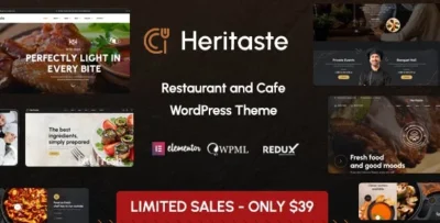 Heritaste – Restaurante WordPress Theme