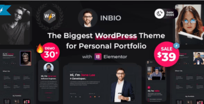 InBio – Tema WordPress Portfolio Pessoal