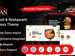 Pizzan Fast Food e Restaurante WordPress Tema