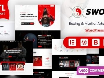 Sword Artes Marciais Boxe WordPress Tema