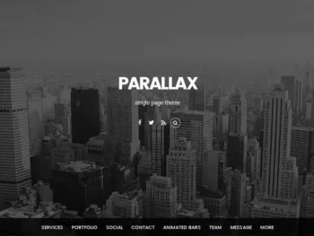 Parallax Themify Tema