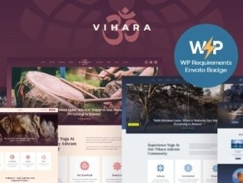 Vihara Templo Budista Oriental Ashram WordPress Tema