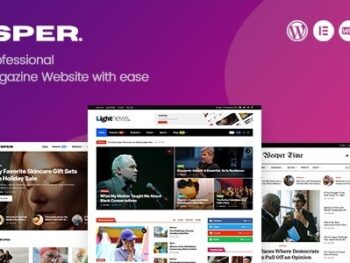 Wesper WordPress Tema para Blogs & Revistas