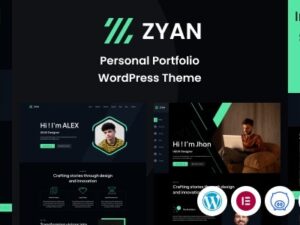 Zyan Tema WordPress Portfolio Pessoal