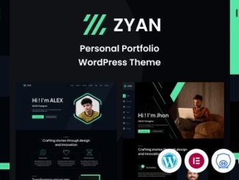 Zyan Tema WordPress Portfolio Pessoal