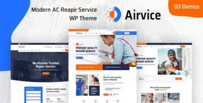 Airvice - AC Repair Services WordPress Tema