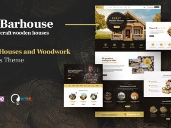 Barhouse Construção de Casa de Madeira e Woodworks WordPress Tema