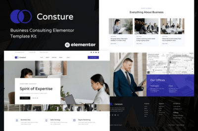 Consture - Consultoria Empresarial Elementor Template Kit