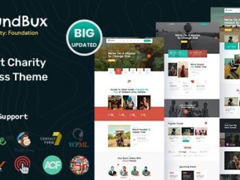 Fundbux – Tema WordPress de Caridade e Arrecadação de Fundos