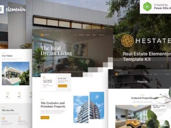 Hestate – Kit de Modelo de Elementor Imobiliário