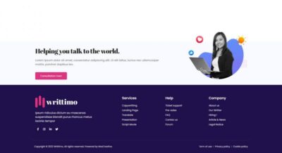 Writtimo – Content Writing Service Agency Elementor Kit