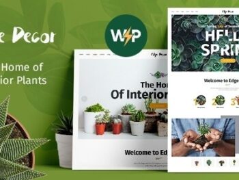 Edge Decor - Jardinagem & Paisagismo WordPress Tema
