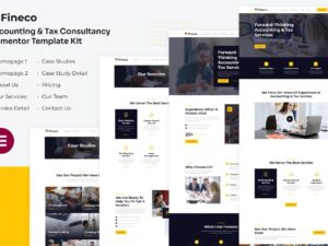 Fineco - Contabilidade e Consultoria Tributária Serviços Elementor Template Kit